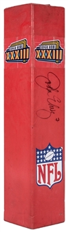 1999 John Elway Game Used and Signed Super Bowl XXXIII Pylon (Hagen LOA & PSA/DNA)